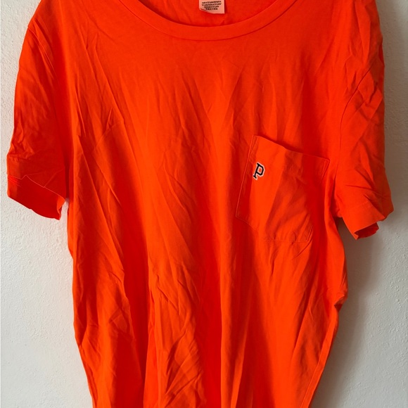 PINK Victoria's Secret Tops - Orange PINK Victoria’s Secret Pocket Tee